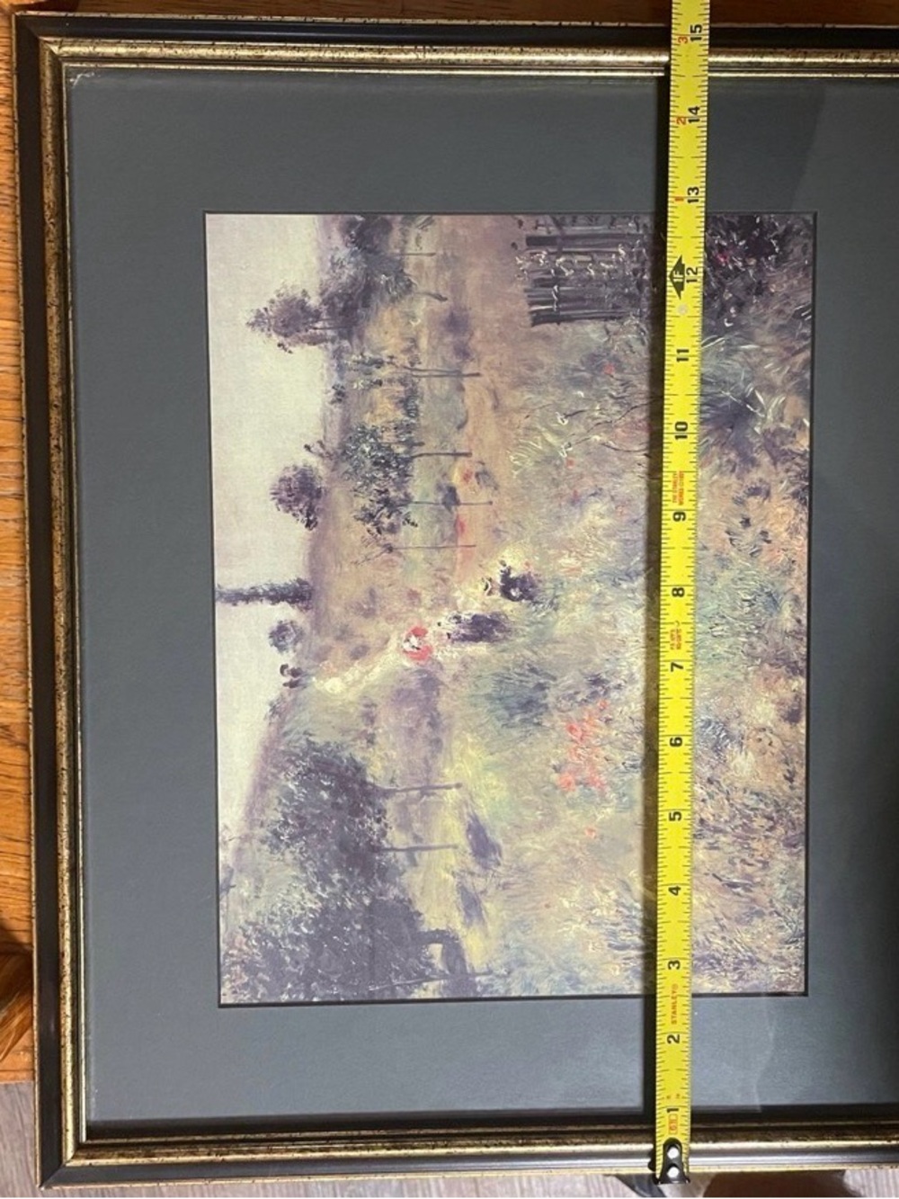 Frame Vintage Meadow Print in Green and Gold Tones - Picture 9 of 11